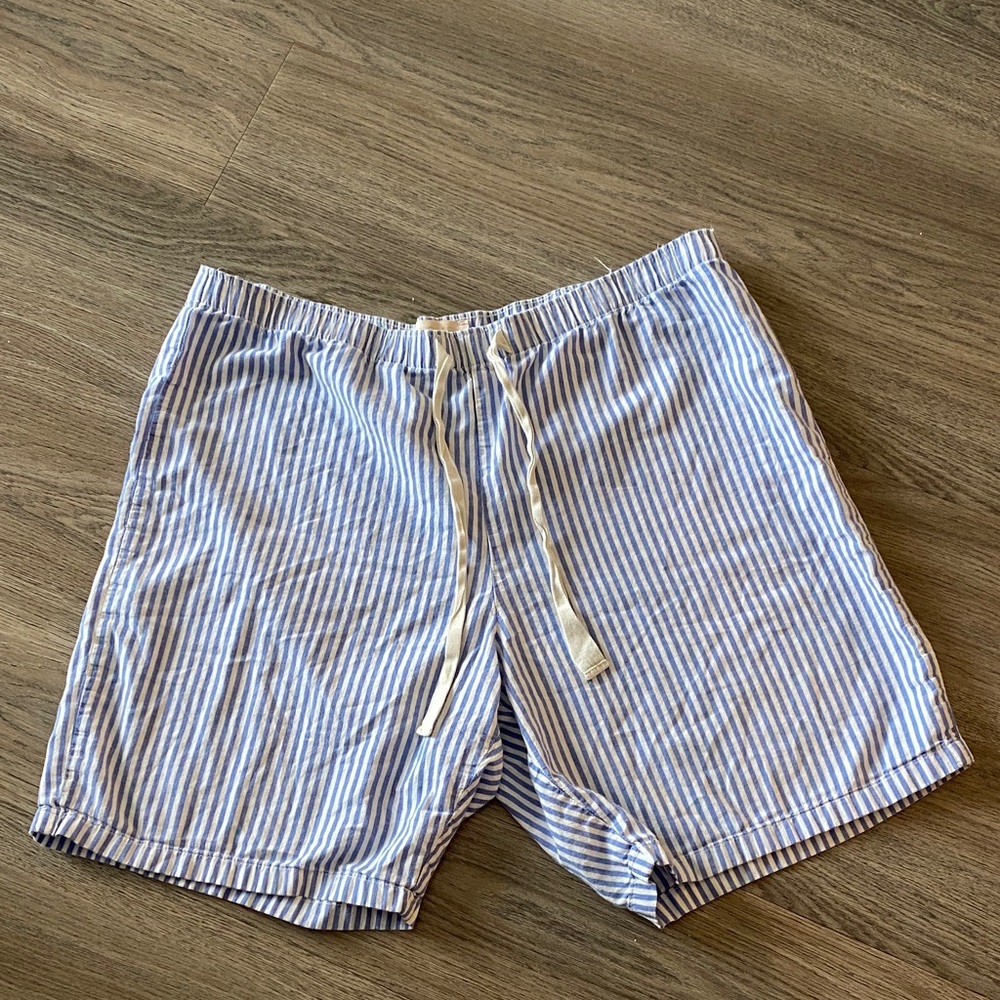 GAP Blue Striped Pajama Shorts